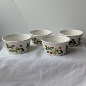 Vintage Portmeirion Summer Strawberries Ramekins Discontinued - 4